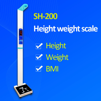 Ultrasonic Height Weight Bmi Machine , No Touching A Single Button Portable Bmi Machine