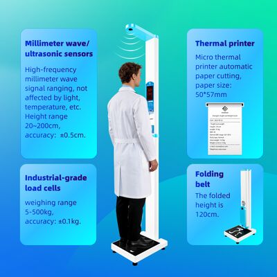 Electronic Height and Weight Measuring Scales Digital Height and Weighing Scale
