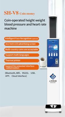 Omron Blood Pressure Measurement Coin Operated Checkup Machine Bmi Weight Height Vending